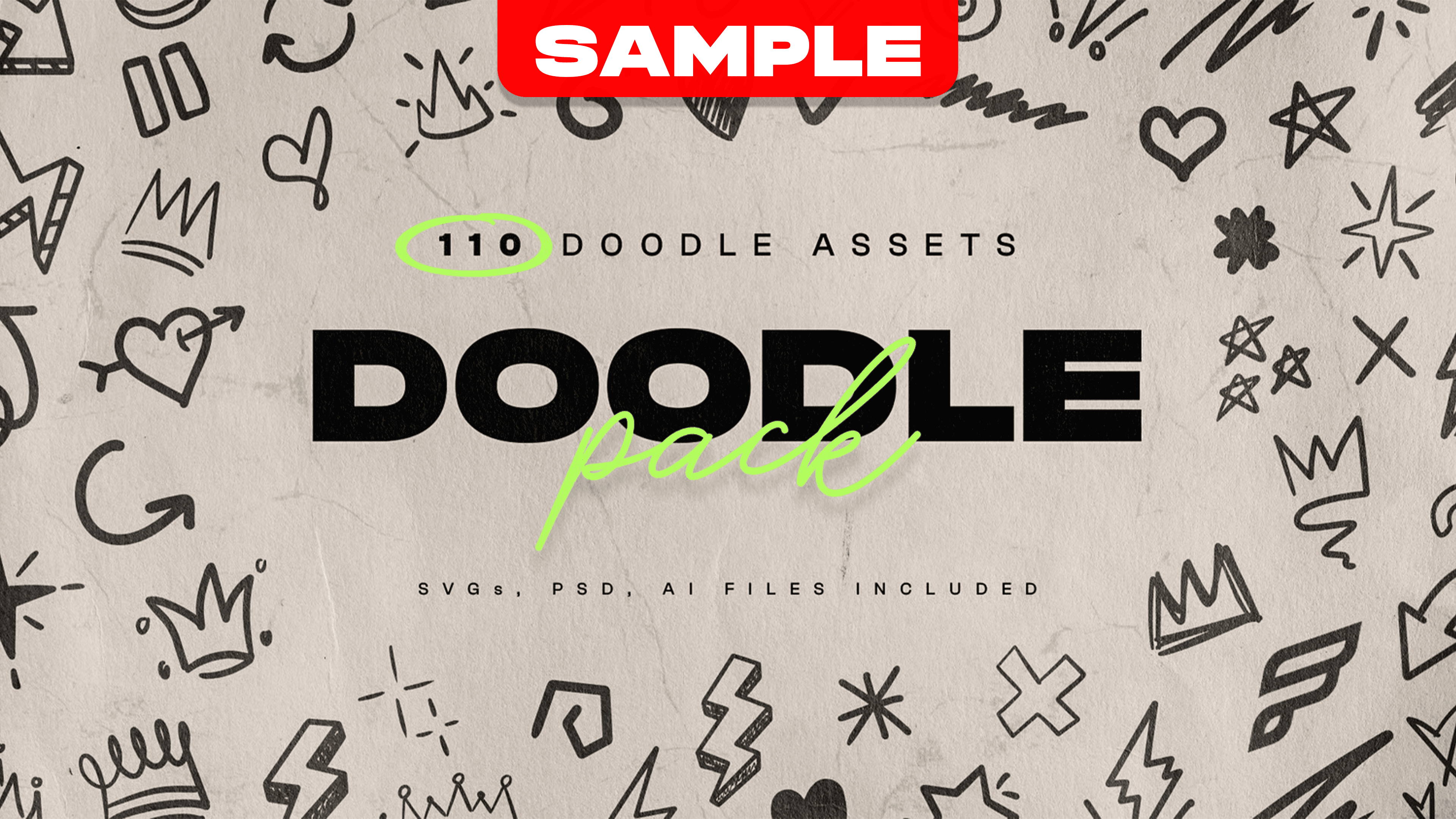 Hand-Drawn Doodles (Sample) preview